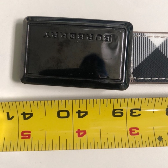 Burberry Authentic Check Print Logo Plaque Belt Size 36/90 - Picture 8 of 8